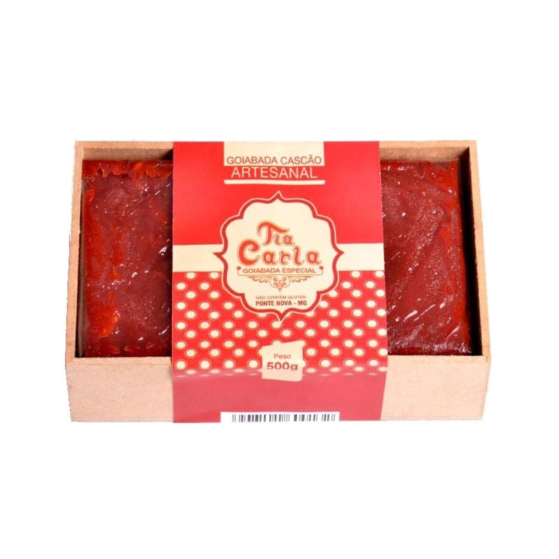 Doce em Barra na Caixa de Madeira Tia Carla (sabores) - 500g