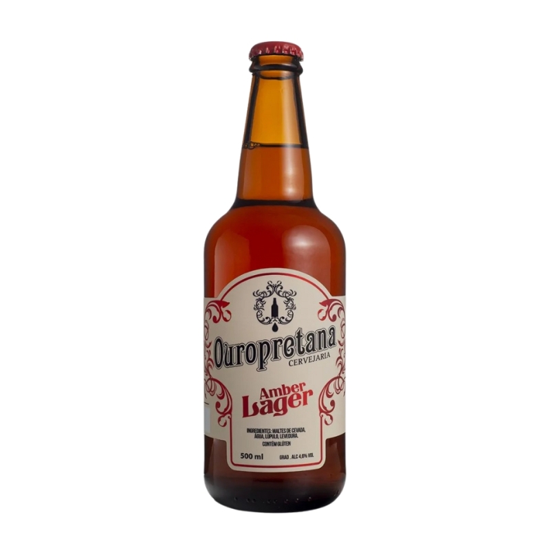 Cerveja Ouropretana - Amber Lager - 500ml