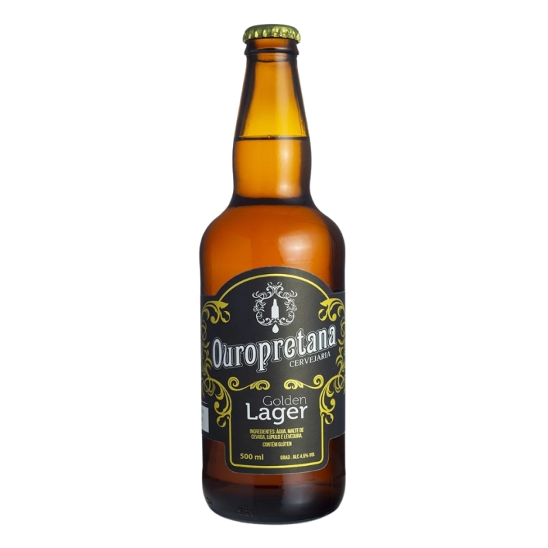 Cerveja Ouropretana - Golden Lager - 500ml