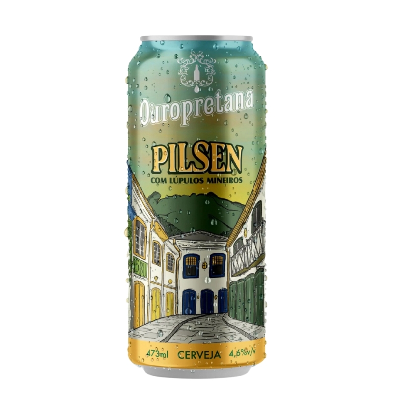 Cerveja Ouropretana Pilsen - Lata - 473ml